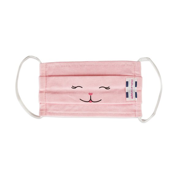 Masque coton jersey fun chat rose taille S