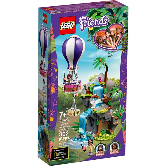 Le sauvetage des tigres en montgolfière LEGO Friends 41423