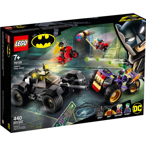 La poursuite du Joker en moto à 3 roues LEGO DC COMICS SUPER HEROES 76159