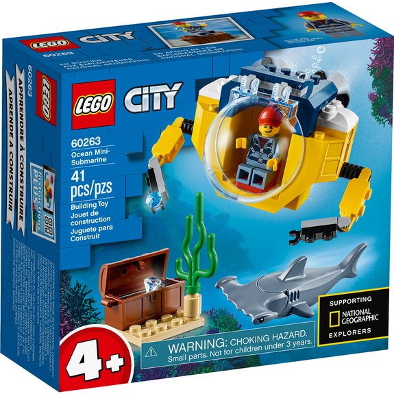 Le mini sous-marin LEGO City 60263