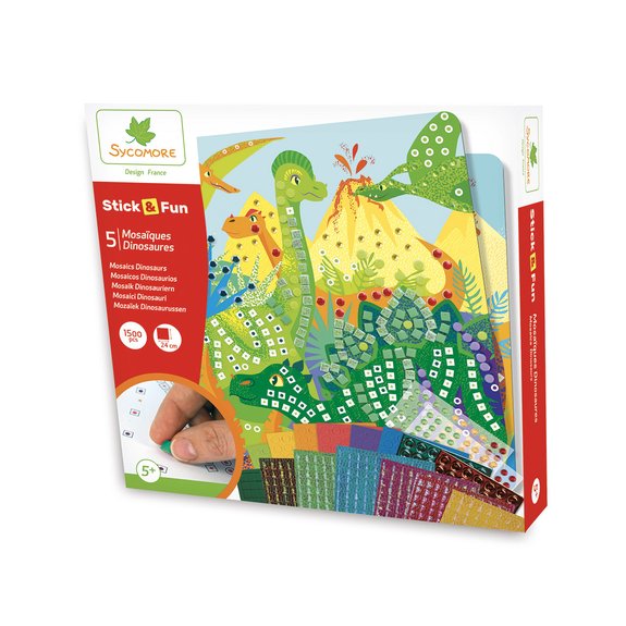 Stick'n Fun - Mosaïques dinosaures