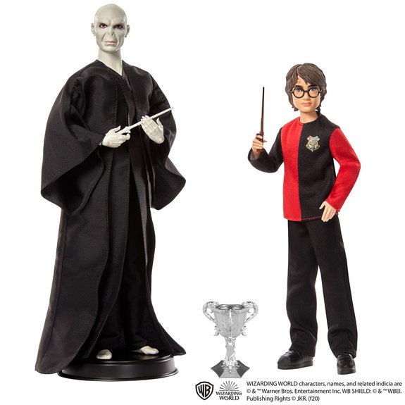 Pack 2 poupées Voldemort et Harry Potter
