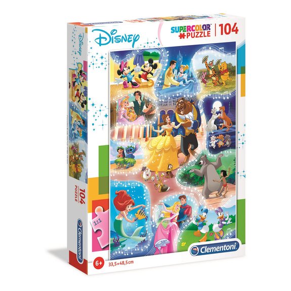 Puzzle SuperColor 104 pièces - Disney Multi (Dance Time)