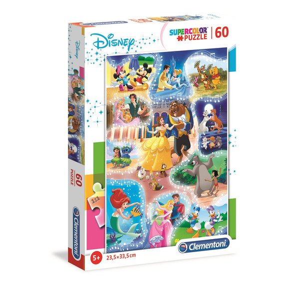 Puzzle SuperColor 60 pièces - Disney Classic
