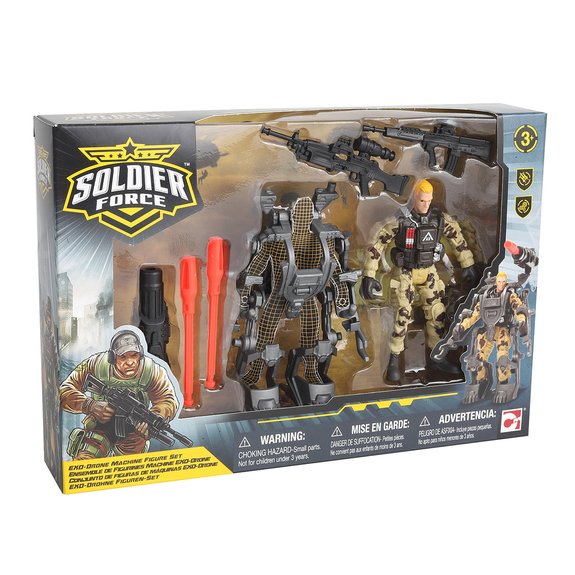 Soldier Force - Figurine avec drone ou exosquelette