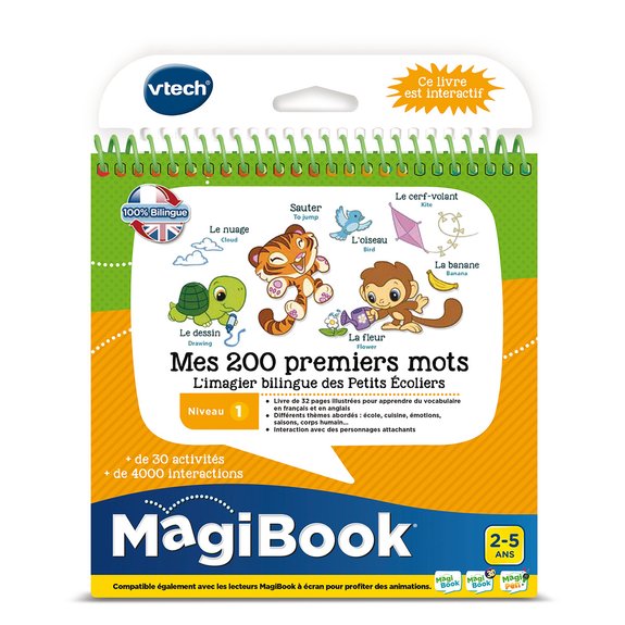 Magibook : Mes 200 premiers mots français/anglais