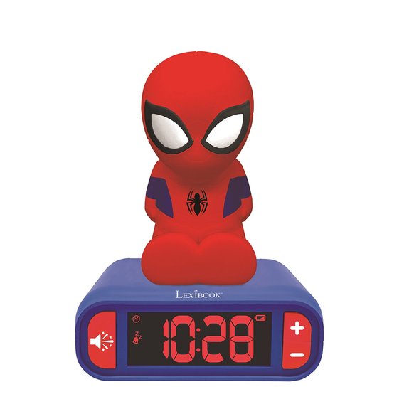 Lexibook Réveil-Veilleuse 3D Spider-Man
