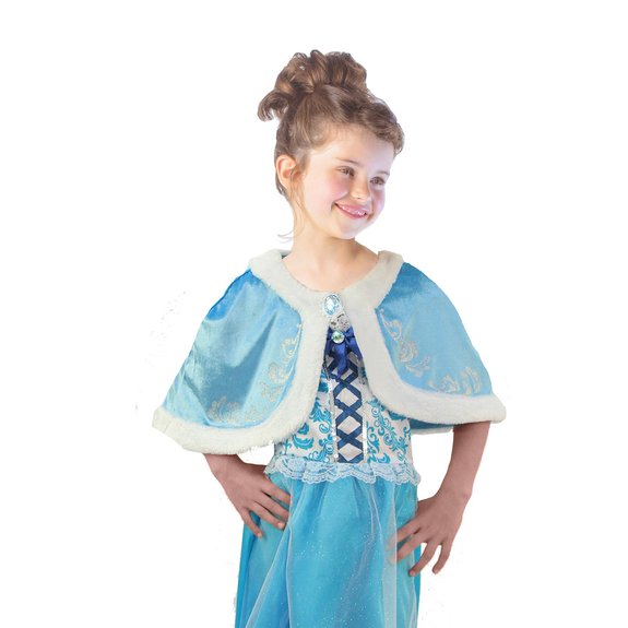 Déguisement cape velours bleue 5-10 ans