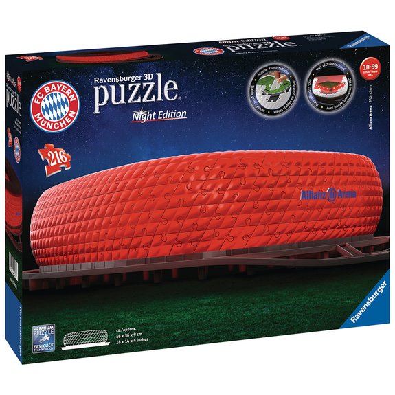Puzzle 3D Stade Allianz Arena illuminé
