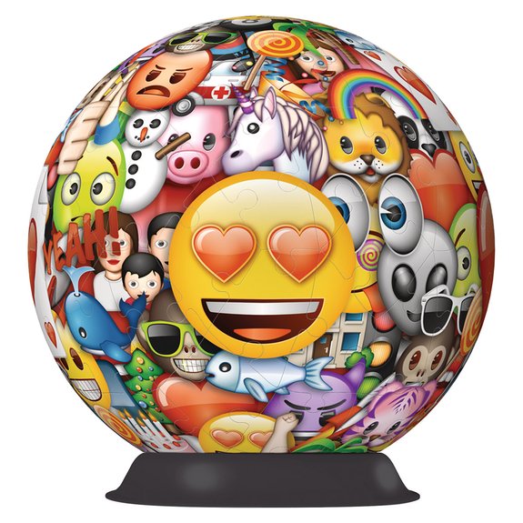 Puzzle 3D rond 72 pièces - emoji
