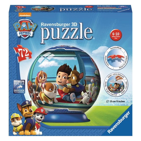Puzzle 3D rond 72 pièces - La Pat'Patrouille