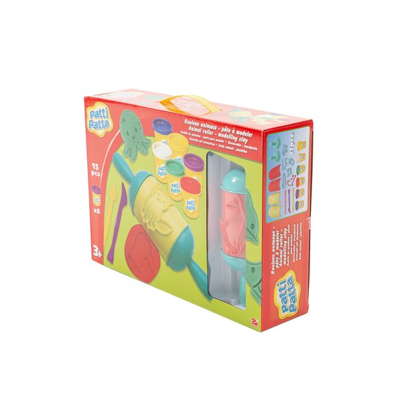 Rouleau animaux à emporte-pièces + pâte à modeler