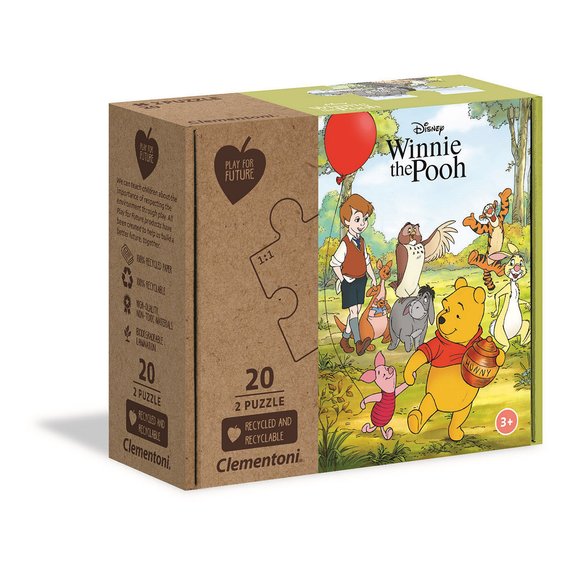 Play For Future - Puzzles 2x20 pièces - Winnie l'Ourson