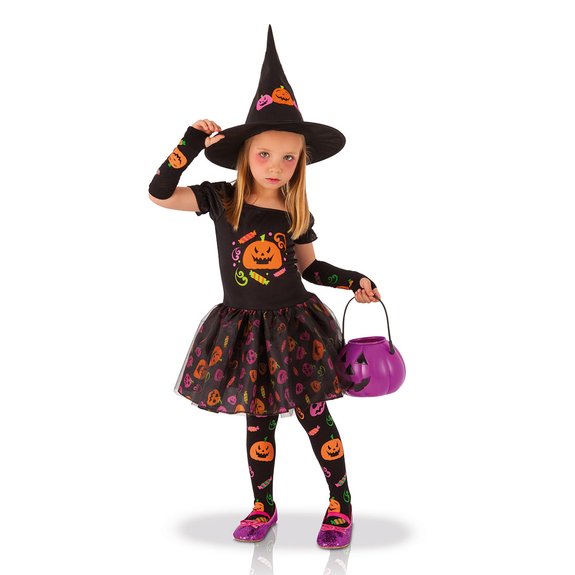 Déguisement sorcière citrouille Taille S