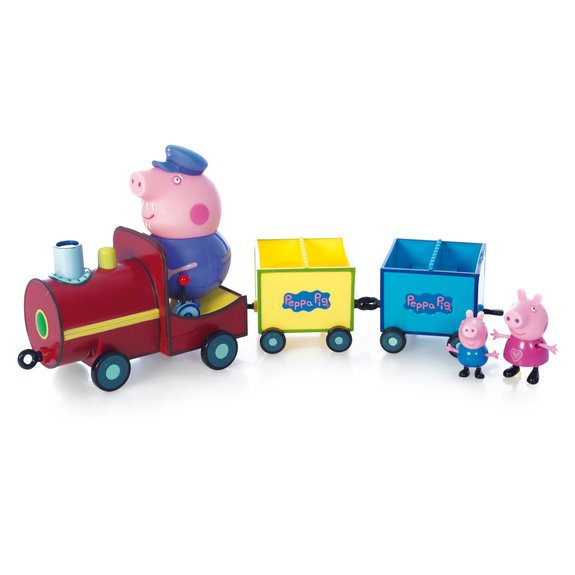 Figurine Peppa Pig : Le train de Papy Pig