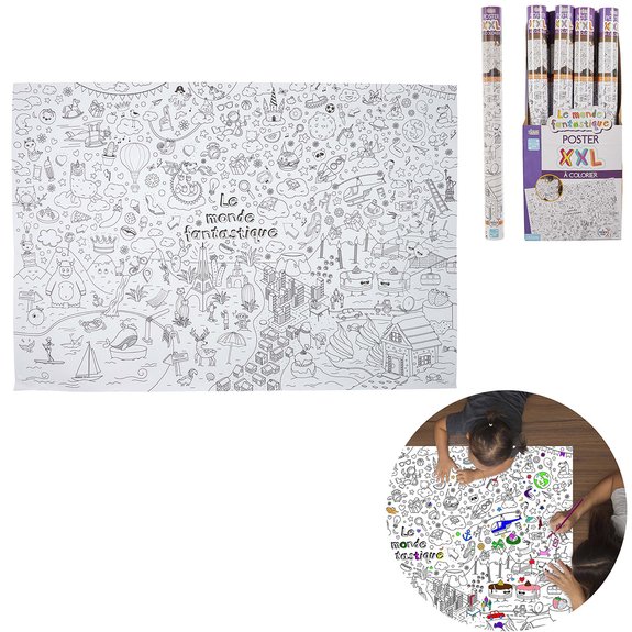 Poster à colorier XXL 70x100cm
