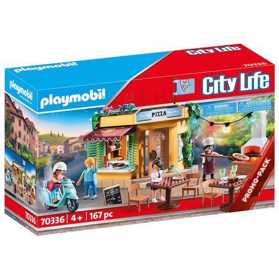 Pizzeria avec terrasse Playmobil City Life 70336