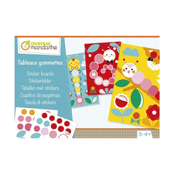 Boîte créative gommettes chenilles