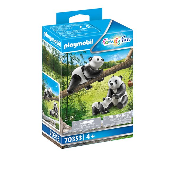 Couple de pandas avec bébé Playmobil Family Fun 70353