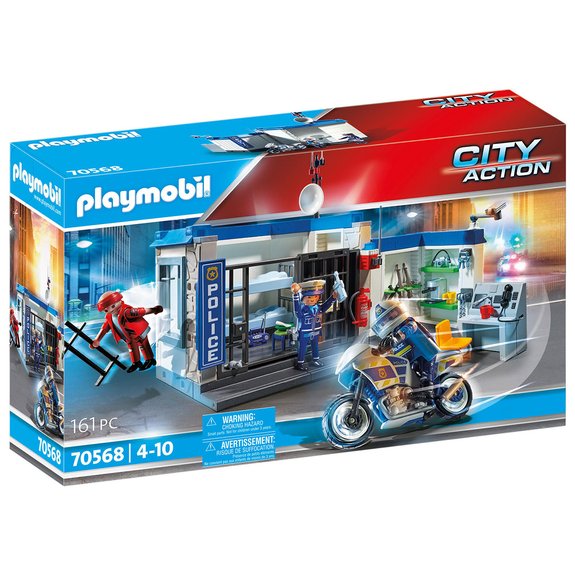 Playmobil Poste de police et cambrioleur City Action 70568