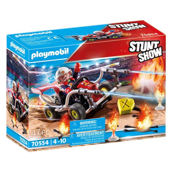 Stuntshow Véhicule et pompier Playmobil 70554
