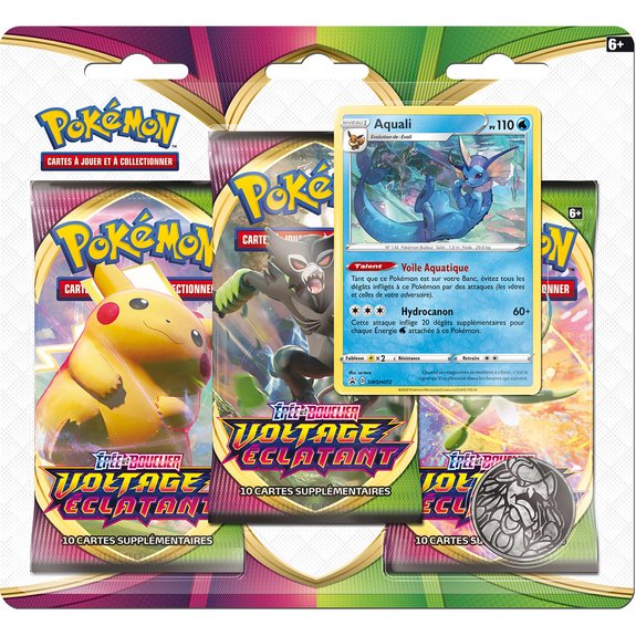 Pack 3 Boosters Pokémon épée et bouclier
