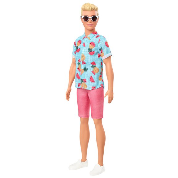 Barbie Ken Fashionista chemise fruits