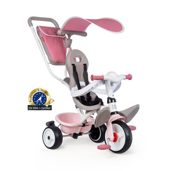 Smoby Tricycle baby balade plus rose