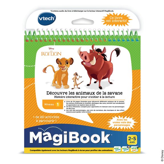 MagiBook - Le roi lion - découvre les animaux de la savane