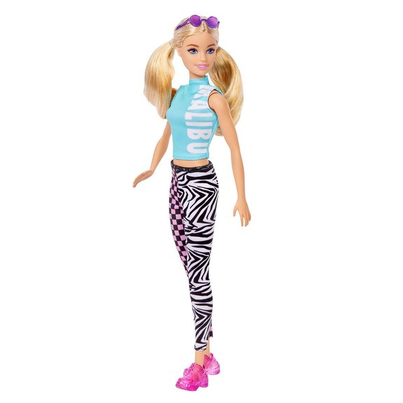 Poupée Barbie Fashionistas Legging damier et zèbre