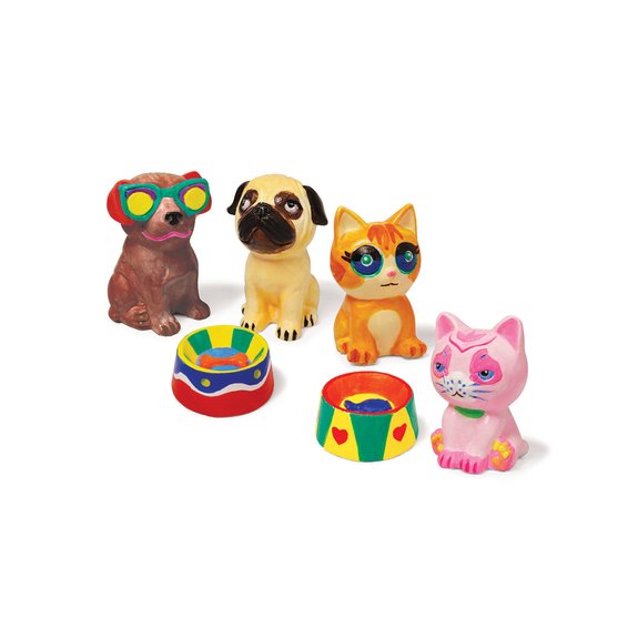 Chiens et chats à peindre