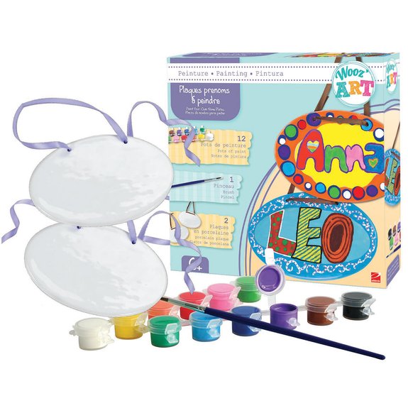 Plaque personnalisable avec prénom à peindre