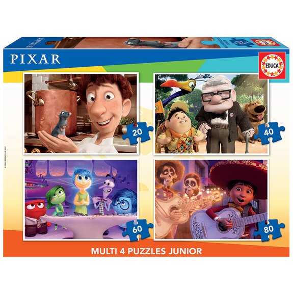 Multi 4 puzzles en 1 Junior Pixar 2