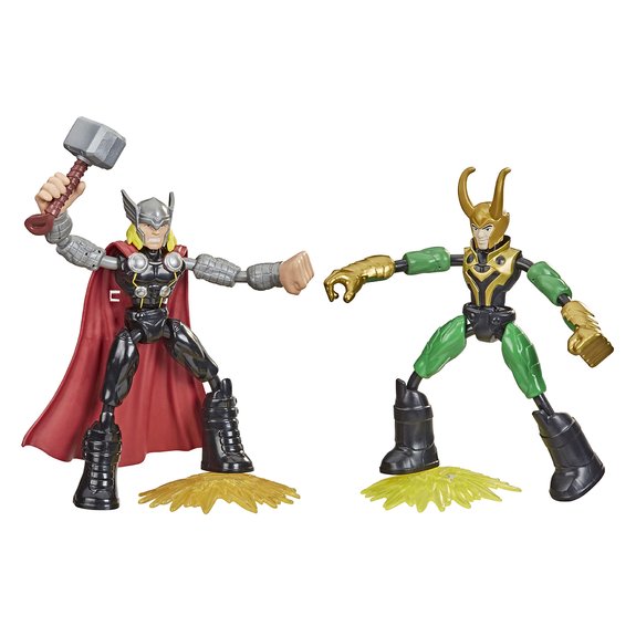 Pack de 2 figurines Avengers Bend&Flex Thor vs Loki