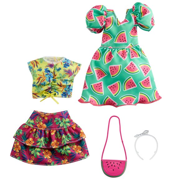 Barbie - Pack 2 Tenues + Accessoires