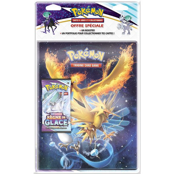Pokémon - Cahier range-cartes + Booster Règne de Glace
