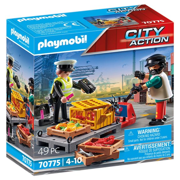 Ouvriers et douanière Playmobil City Action 70775