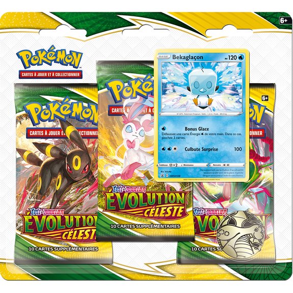 Pack 3 Boosters Pokémon - épée et bouclier