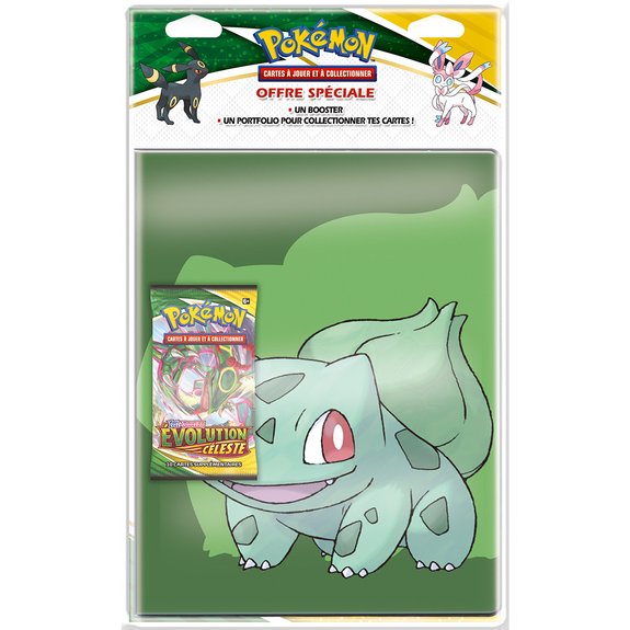 Pokémon - Pack Cahier range-cartes + Booster épée et bouclier - évolution céleste