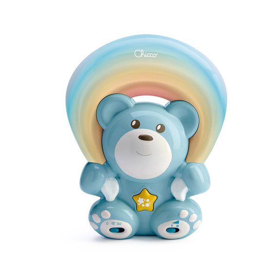Ourson arc-en-ciel bleu