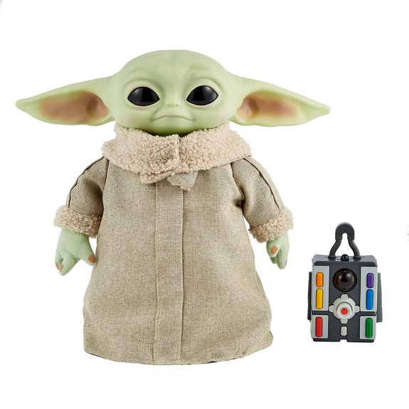 Figurine peluche Bébé Yoda radiocommandée