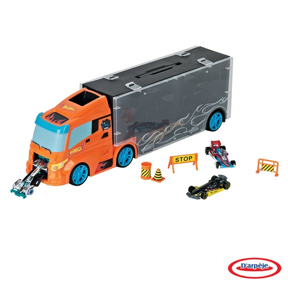 Camion de transport Hot Wheels + Voitures + Accessoires