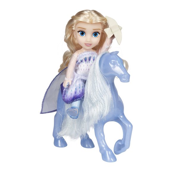 Jakks La Reine des Neiges : mini poupée Elsa et son cheval Nokk