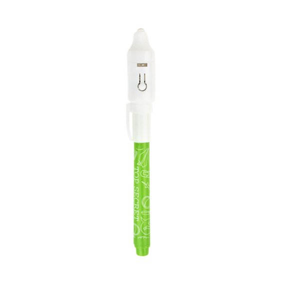 Stylo secret encre invisible avec led
