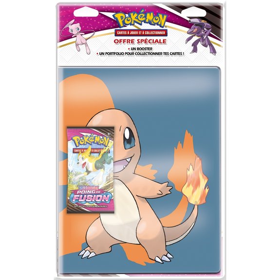 Pack cahier range-cartes et booster Pokémon épée et bouclier - poing de fusion