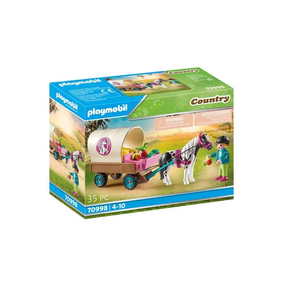 Playmobil Carriole avec enfant et poney - Country 70998