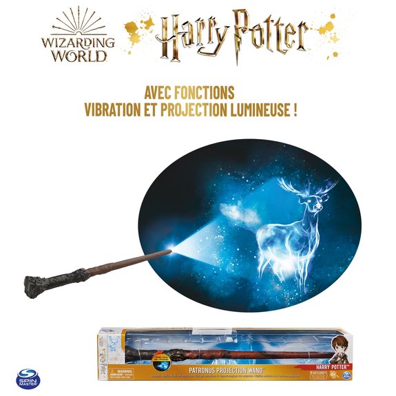 Spin Master Baguette magique projection Patronus Harry Potter Wizarding World