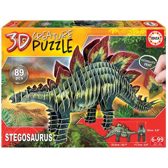 Puzzle 3D 89 pièces Stegosaurus