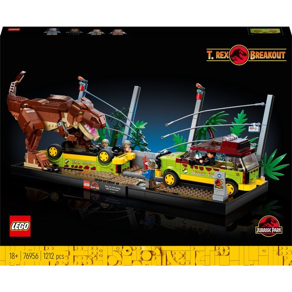 Lévasion du T. rex de Jurassic Park LEGO JURASSIC WORLD 76956
