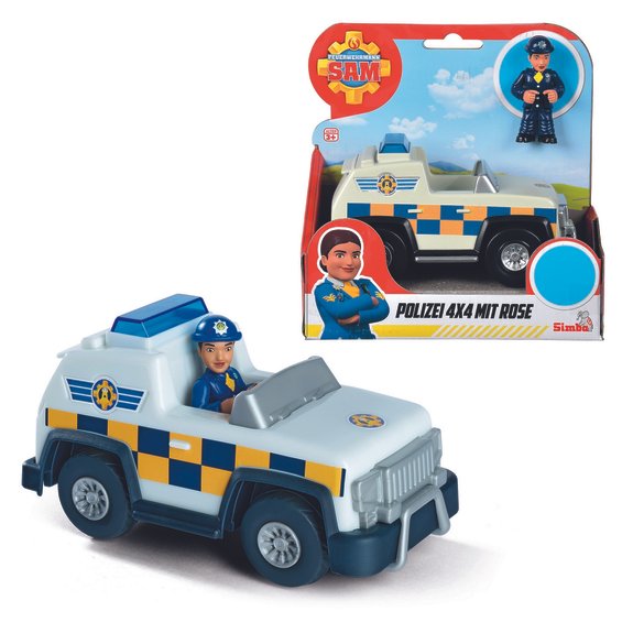 Sam le Pompier - voiture 4X4 Police Malcom 17 cm